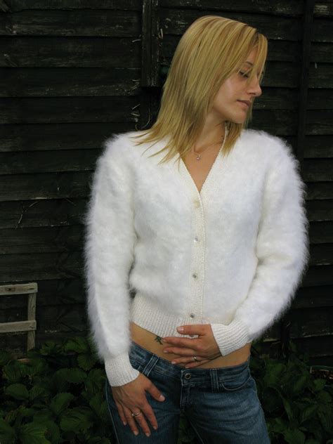 cardigan bianco in angora versace|Women's Luxury Knitwear: Designer Sweaters & Cardigans.